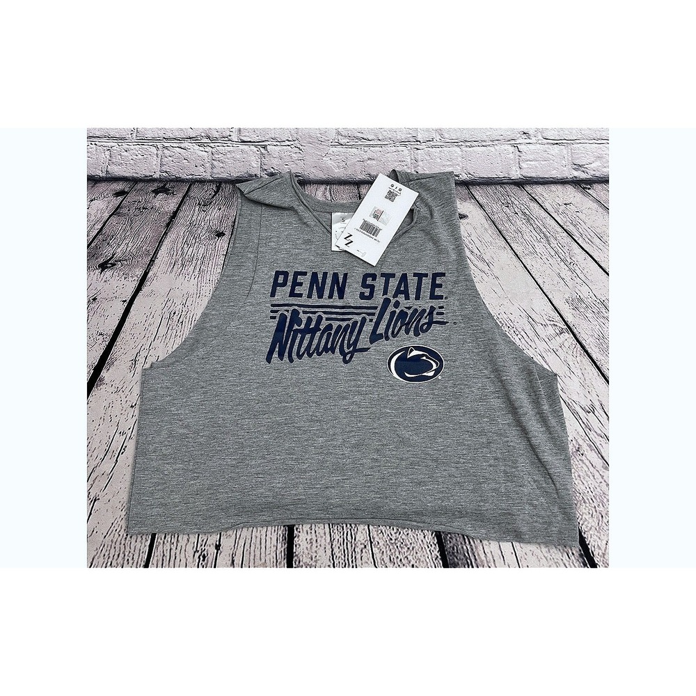 Penn State Nittany Lions ZOOZATZ Women's Cropped Tank Top, Size Small